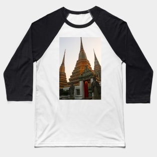 First entrance view to Phra Chedi Rai with two guardians Baseball T-Shirt